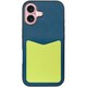 WORK49IP-NYYL-IP16 [iPhone 16 用 PUレザースマホケース/ストラップホール＆カードポケット付き ネイビーイエロー]