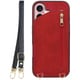 WORK54IP-RD-IP16 [iPhone 16 用 背面型スマホショルダーケース/ロングストラップ＆カードポケット付き ロイヤルレッド]