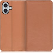 WORK10IP-BN-IP16PS [iPhone 16 Plus 用 本革スマホケース/スタンド機能＆カードポケット付き ブラウン]
