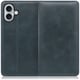 WORK14IP-TG-IP16PS [iPhone 16 Plus 用 本革スマホケース/スタンド機能＆カードポケット付き テールグリーン]
