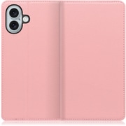 WORK16IP-PK-IP16PS [iPhone 16 Plus 用 本革スマホケース/スタンド機能＆カードポケット付き ピンク]