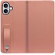 WORK23IP-FM-IP16PS [iPhone 16 Plus 用 ベルト付きの本革スマホケース/スタンド機能＆カードポケット付き フラミンゴ]