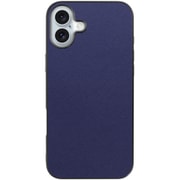 WORK24IP-NY-IP16PS [iPhone 16 Plus 用 PUレザースマホケース/ストラップホール付き ネイビー]
