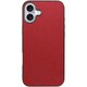 WORK24IP-RD-IP16PS [iPhone 16 Plus 用 PUレザースマホケース/ストラップホール付き レッド]