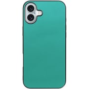 WORK24IP-TQ-IP16PS [iPhone 16 Plus 用 レザースマホケース/ストラップホール付き ターコイズ]