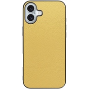 WORK25IP-YL-IP16PS [iPhone 16 Plus 用 本革スマホケース/ストラップホール付き ジャスミンイエロー]