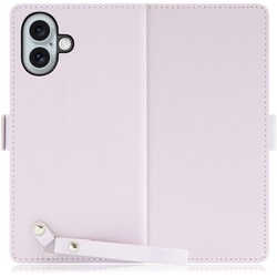 WORK29IP-PL-IP16PS [iPhone 16 Plus 用 本革スマホケース/スタンド機能＆ストラップホール付き ブルーベリーパープル]