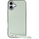 WORK33IP-GN-IP16PS [iPhone 16 Plus 用 本革スマホケース/ストラップ＆ストラップホール付き アイスグリーン]