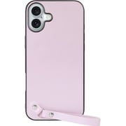 WORK33IP-PL-IP16PS [iPhone 16 Plus 用 本革スマホケース/ストラップ＆ストラップホール付き ブルーベリーパープル]