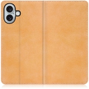 WORK34IP-BN-IP16PS [iPhone 16 Plus 用 PUレザースマホケース/スタンド機能＆カードポケット付き オータムブラウン]