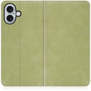 WORK34IP-GN-IP16PS [iPhone 16 Plus 用 PUレザースマホケース/スタンド機能＆カードポケット付き サマーグリーン]