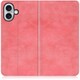 WORK34IP-PK-IP16PS [iPhone 16 Plus 用 PUレザースマホケース/スタンド機能＆カードポケット付き スプリングピンク]