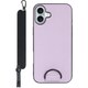 WORK37IP-PL-IP16PS [iPhone 16 Plus 用 首掛けスマホケース/ネックストラップ付き ラベンダーパープル]