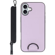 WORK37IP-PL-IP16PS [iPhone 16 Plus 用 首掛けスマホケース/ネックストラップ付き ラベンダーパープル]