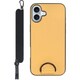 WORK37IP-YL-IP16PS [iPhone 16 Plus 用 首掛けスマホケース/ネックストラップ付き イエローベージュ]