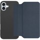 WORK38IP-NY-IP16PS [iPhone 16 Plus 用 PUレザースマホケース/ストラップホール＆カードポケット付き ダークネイビー]