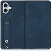 WORK42IP-BU-IP16PS [iPhone 16 Plus 用 ベルト付きスマホケース/スタンド機能＆カードポケット付き クラシックブルー]