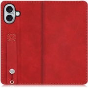 WORK42IP-RD-IP16PS [iPhone 16 Plus 用 ベルト付きスマホケース/スタンド機能＆カードポケット付き ロイヤルレッド]