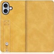 WORK42IP-YL-IP16PS [iPhone 16 Plus 用 ベルト付きスマホケース/スタンド機能＆カードポケット付き ゴールデンイエロー]
