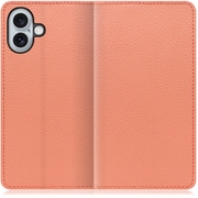 WORK47IP-FM-IP16PS [iPhone 16 Plus 用 本革スマホケース/スタンド機能＆カードポケット付き フラミンゴ]