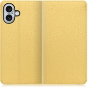 WORK47IP-YL-IP16PS [iPhone 16 Plus 用 本革スマホケース/スタンド機能＆カードポケット付き ジャスミンイエロー]