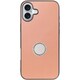 WORK48IP-RS-IP16PS [iPhone 16 Plus 用 本革スマホケース/スタンド機能＆ストラップホール付き ダスティローズ]
