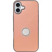 WORK48IP-RS-IP16PS [iPhone 16 Plus 用 本革スマホケース/スタンド機能＆ストラップホール付き ダスティローズ]