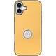 WORK48IP-YL-IP16PS [iPhone 16 Plus 用 本革スマホケース/スタンド機能＆ストラップホール付き イエローベージュ]