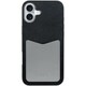 WORK49IP-BKGY-IP16PS [iPhone 16 Plus 用 PUレザースマホケース/ストラップホール＆カードポケット付き ブラックグレー]