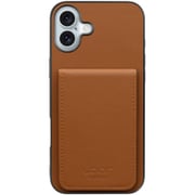 WORK56SCIP-CM-IP16PS [iPhone 16 Plus 用 折り畳み式カードポケット/本革/4枚収納 キャメル]