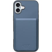 WORK56SCIP-BU-IP16PS [iPhone 16 Plus 用 折り畳み式カードポケット/本革/4枚収納 ブルー]