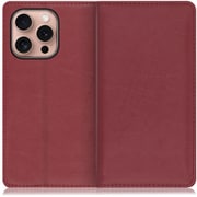 WORK10IP-RD-IP16PRO [iPhone 16 Pro 用 本革スマホケース/スタンド機能＆カードポケット付き ワインレッド]