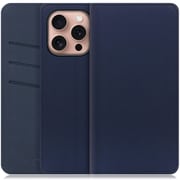WORK13IP-NEWNY-IP16PRO [iPhone 16 Pro 用 PUレザースマホケース/スタンド機能＆カードポケット付き ネイビー]