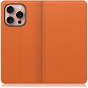 WORK16IP-OG-IP16PRO [iPhone 16 Pro 用 本革スマホケース/スタンド機能＆カードポケット付き オレンジ]