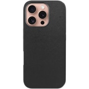 WORK24IP-BK-IP16PRO [iPhone 16 Pro 用 PUレザースマホケース/ストラップホール付き ブラック]