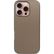 WORK25IP-GB-IP16PRO [iPhone 16 Pro 用 本革スマホケース/ストラップホール付き グレージュ]