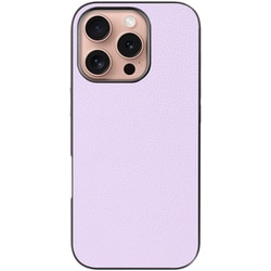 WORK25IP-PL-IP16PRO [iPhone 16 Pro 用 本革スマホケース/ストラップホール付き ラベンダー]