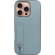 WORK26IP-BU-IP16PRO [iPhone 16 Pro 用 本革スマホケース/ホールドベルト付き スカイブルー]