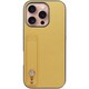 WORK26IP-YL-IP16PRO [iPhone 16 Pro 用 本革スマホケース/ホールドベルト付き ジャスミンイエロー]
