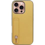 WORK26IP-YL-IP16PRO [iPhone 16 Pro 用 本革スマホケース/ホールドベルト付き ジャスミンイエロー]