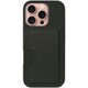 WORK28IP-EG-IP16PRO [iPhone 16 Pro 用 PUレザースマホケース/カードポケット＆ストラップホール付き エバーグリーン]