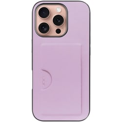 WORK28IP-LLC-IP16PRO [iPhone 16 Pro 用 PUレザースマホケース/カードポケット＆ストラップホール付き ライラック]
