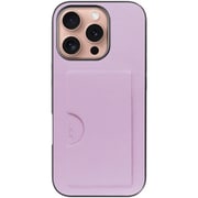 WORK28IP-LLC-IP16PRO [iPhone 16 Pro 用 PUレザースマホケース/カードポケット＆ストラップホール付き ライラック]