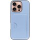 WORK28IP-BU-IP16PRO [iPhone 16 Pro 用 PUレザースマホケース/カードポケット＆ストラップホール付き ベビーブルー]