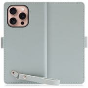 WORK29IP-GN-IP16PRO [iPhone 16 Pro 用 本革スマホケース/スタンド機能＆ストラップホール付き アイスグリーン]