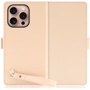 WORK29IP-PK-IP16PRO [iPhone 16 Pro 用 本革スマホケース/スタンド機能＆ストラップホール付き ピーチピンク]
