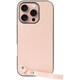 WORK33IP-PK-IP16PRO [iPhone 16 Pro 用 本革スマホケース/ストラップ＆ストラップホール付き ピーチピンク]