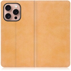 WORK34IP-BN-IP16PRO [iPhone 16 Pro 用 PUレザースマホケース/スタンド機能＆カードポケット付き オータムブラウン]