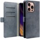 WORK34MAGIP-BU-IP16PRO [iPhone 16 Pro 用 PUレザースマホケース/スタンド機能＆カードポケット＆ベルト付き ウィンターブルー]