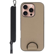 WORK37IP-BN-IP16PRO [iPhone 16 Pro 用 首掛けスマホケース/ネックストラップ付き ラテブラウン]